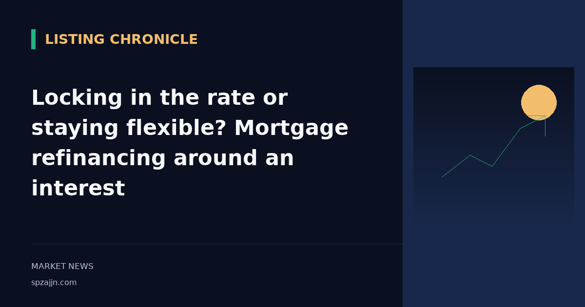Locking in the rate or staying flexible? Mortgage refinancing around an interest