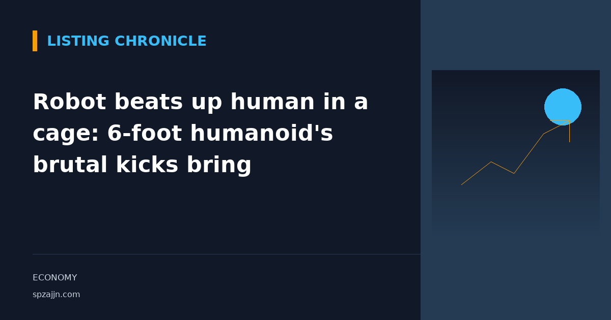 Robot beats up human in a cage: 6-foot humanoid's brutal kicks bring