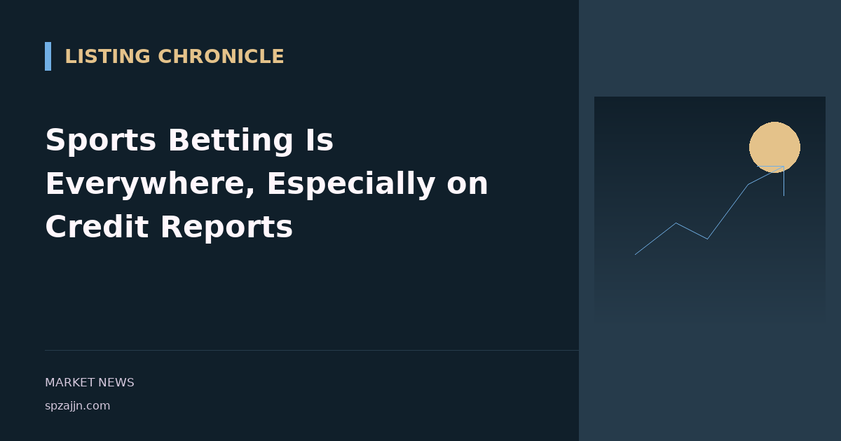 Sports Betting Is Everywhere, Especially on Credit Reports